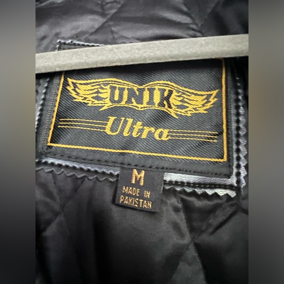 Unik Leather Motorcycle Jacket Women with Liner M Coat Medium - Picture 6 of 6